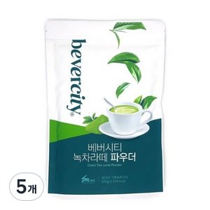 세미 녹차라떼 파우더, 500g, 5개