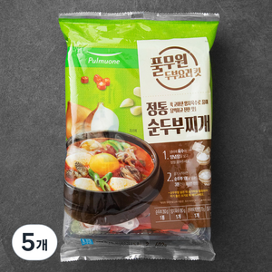 풀무원 정통 순두부찌개 킷 2인분, 602g, 5개