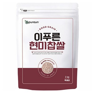 이푸른 국산 현미찹쌀, 3kg, 1개