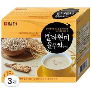 담터 발아 현미 율무차 플러스, 15g, 15개입, 3개