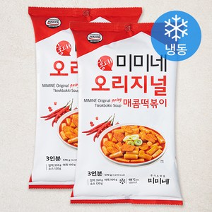 미미네 오리지널 매콤 떡볶이 (냉동), 570g, 2봉