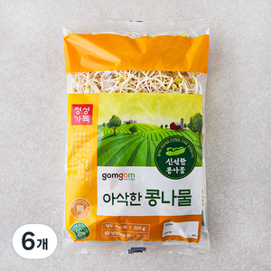 곰곰 아삭한 콩나물, 300g, 6개