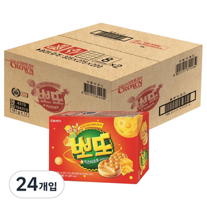 크라운 뽀또 치즈타르트, 161g, 24개