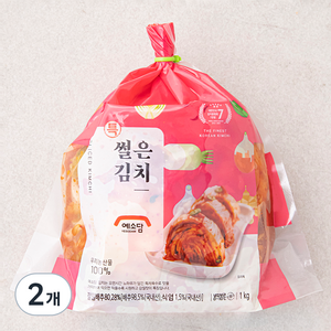 예소담 특 썰은 김치, 1kg, 2개