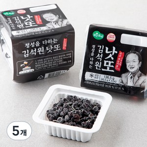 맑은물에 김석원 쥐눈이콩 낫또 6개입, 136.5g, 5개