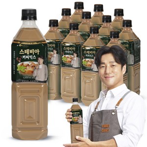 맥널티커피 스테비아 커피믹스, 1L, 12개