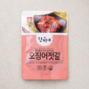 한끼애 오징어젓갈, 1개, 100g