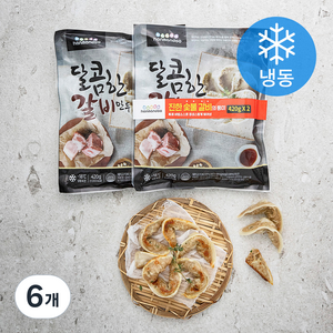 한만두 달콤한 갈비만두 (냉동), 420g, 6개