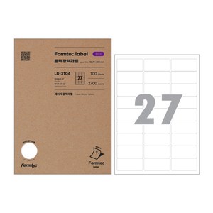 폼텍 레이저 광택 라벨지 LB-3104, 1세트