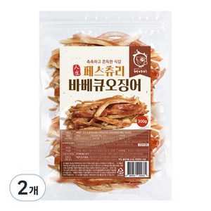 해야미 바베큐 오징어, 300g, 2개