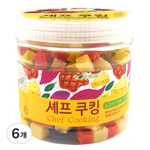 퍼피아이 셰프쿠킹 강아지 트릿 간식, 소고기 + 치즈 + 고구마, 400g, 6개