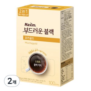 맥심 모카골드 부드러운 블랙 커피믹스, 2.7g, 100개입, 2개