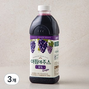 아침에주스 포도주스, 950ml, 3개