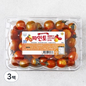 파인토 스테비아 오렌지 방울 토마토, 500g, 3팩