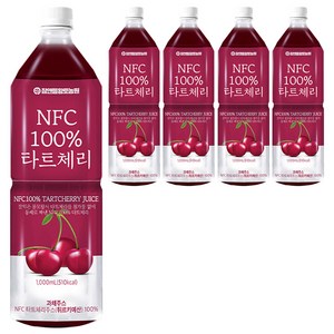 참앤들황토농원 NFC 착즙 타트체리주스, 1L, 5개