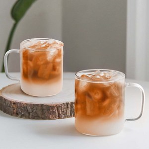 벨르디자인 버츄오 네스프레소 내열유리 머그컵 350ml, 투명, 2개