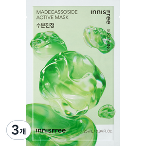 이니스프리 New 마데카소사이드 액티브 마스크 25ml, 1개입, 3개