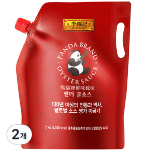 이금기 팬더 굴소스 파우치, 2kg, 2개