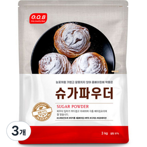 오큐비 슈가 파우더, 3kg, 3개