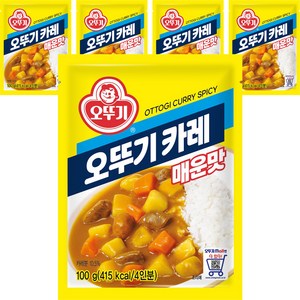 오뚜기 카레 과립형 매운맛, 100g, 5개