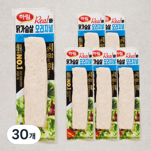 하림 리얼바 닭가슴살 오리지널, 80g, 30개