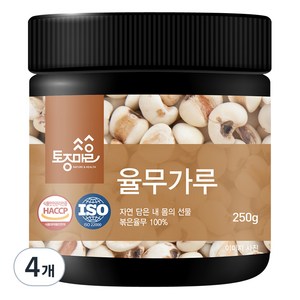 토종마을 HACCP인증 국산 율무가루, 4개, 250g