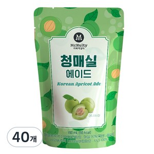 맥널티커피 청매실 에이드, 190ml, 40개