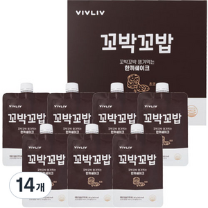 비브리브 꼬박꼬밥 체중조절용 조제식품 초코, 40g, 14개