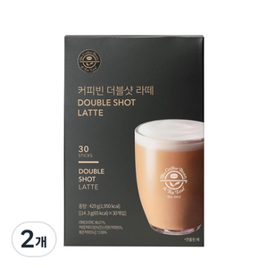 커피빈 더블샷 라떼, 14.3g, 30개입, 2개