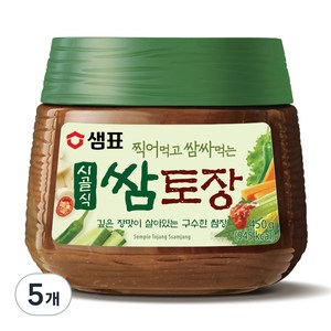 샘표 시골식 쌈토장, 450g, 5개