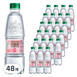 씨그램 스위트 피치블랙티향 탄산수, 350ml, 48개