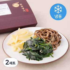 녹선 기본 나물 반찬 맛고사리나물 100g+ 맛도라지나물 100g+ 맛취나물 80g 3종 세트(냉동), 2세트