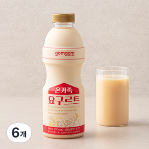 곰곰 온가족 요구르트, 750ml, 6개