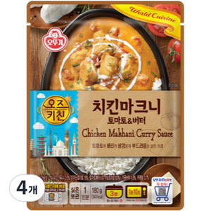 오뚜기 오즈키친 치킨마크니, 180g, 4개