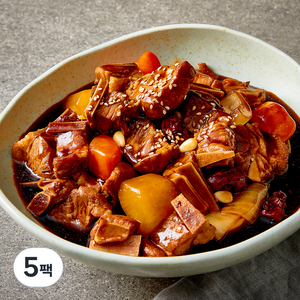 더듬뿍 한돈 양념 한입 찜갈비, 500g, 5팩