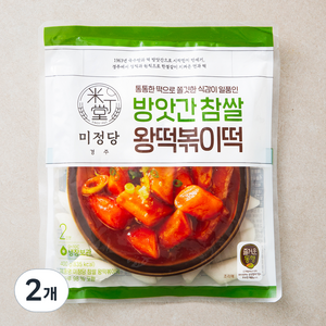 즐거운동행 미정당 참쌀 왕떡볶이떡, 400g, 2개