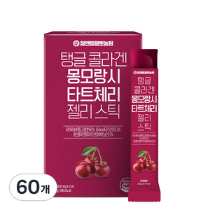 참앤들황토농원 탱글 몽모랑시 타트체리 콜라겐 스틱, 300g, 4개