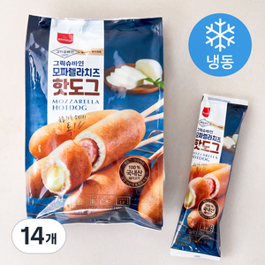 그릭슈바인 모짜렐라치즈 핫도그 (냉동), 80g, 14개