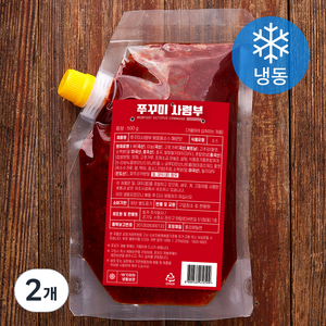 쭈꾸미사령부 볶음용소스 매운맛 (냉동), 500g, 2개