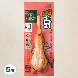 더건강한 닭가슴살 직화 화다닭, 75g, 5개