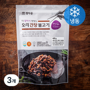 정다운 더 얇아서 맛있는 오리 간장 불고기 (냉동), 400g, 3개