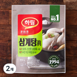 하림 삼계탕 진, 900g, 2개