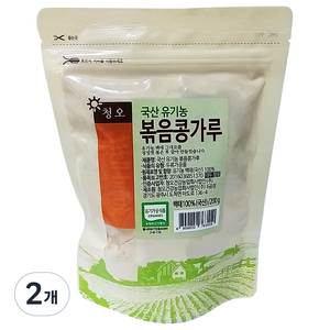 청오건강 국산 볶음 콩가루, 2개, 200g