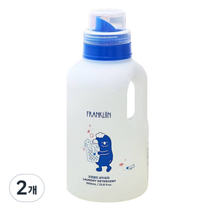 FRANKLIIN 세탁세제 무향, 1L, 2개