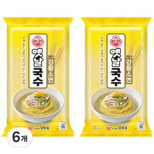 오뚜기 강황국수 소면, 900g, 6개