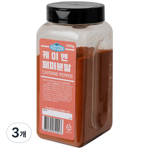 ADDCOOK 케이엔페퍼분말, 250g, 3개