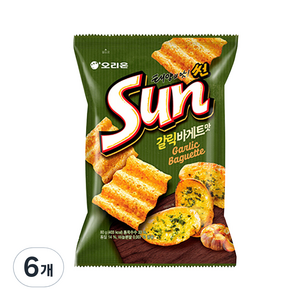 오리온 썬 갈릭바게트맛, 80g, 6개