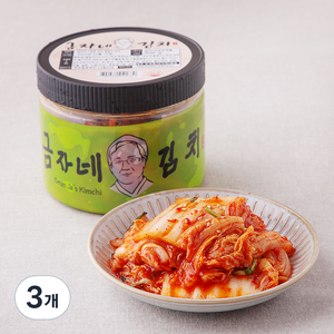 금자네 썰은 배추김치, 500g, 3개