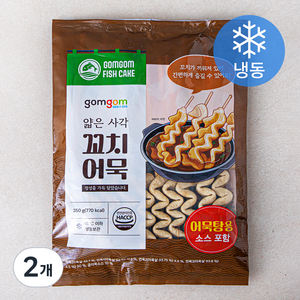 곰곰 얇은 사각 꼬치어묵 (냉동), 350g, 2개