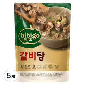 비비고 갈비탕, 400g, 5개